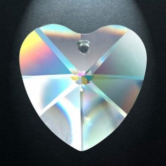 Asfour  rainbow crystal heart, 28 mm (44)