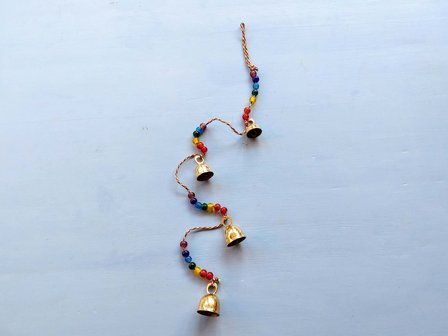 Cord chakra/rainbow 4 large bells