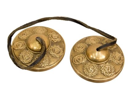 Tingsha (bronze) -7 Chakras large 7.5 cm