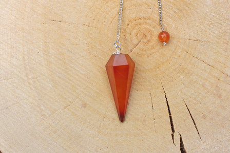  Pendulum carnelian, facetted