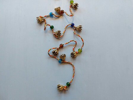 Bell string clawbell (17mm) with beads medium