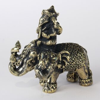 Ganesha on three headed elephant 4.5 cm
