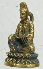 Kwan yin sitting 2.4 cm pendant