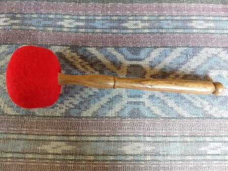 Mallet rubber with felt XL, length &plusmn;40 cm