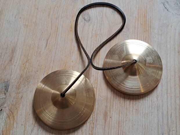 Tingsha (bronze) XXL 9.3 cm -plain