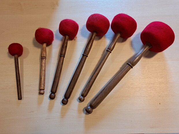 Mallet rubber with felt XS, length ±20-21 cm