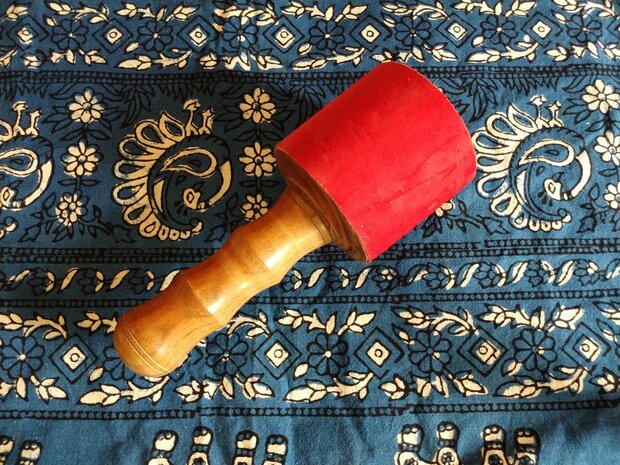 Mallet wood - leather  large Ø 70-75mm -XL